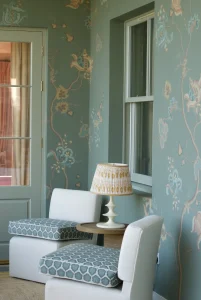 Garden room mural, Hampshire